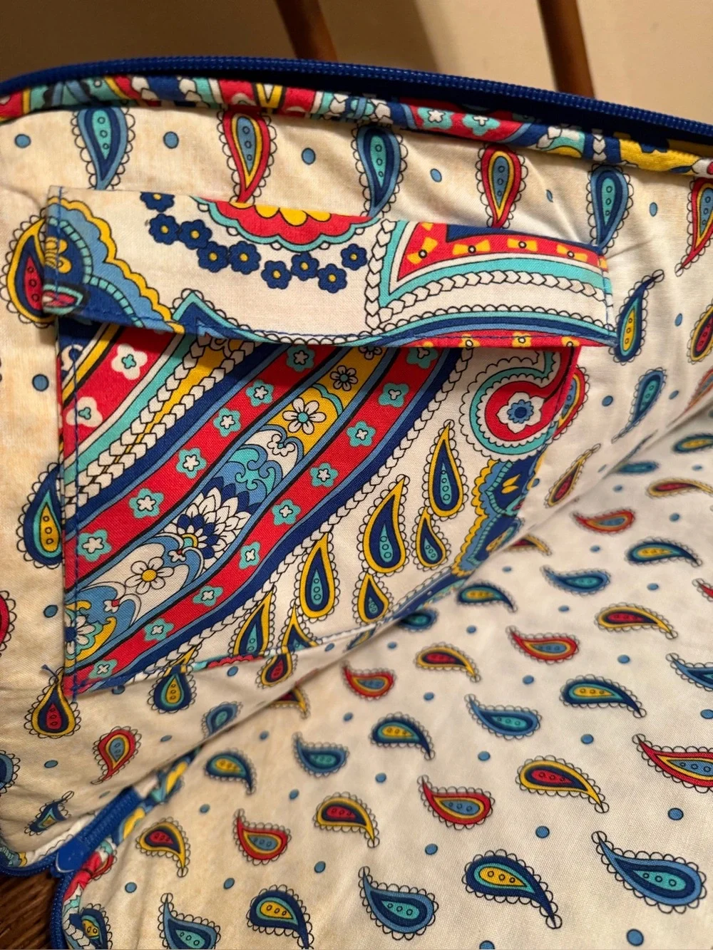 Vera Bradley Quilted Laptop Sleeve Retired Marina Paisley Padded Case ~